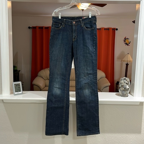 Gap Classic Stretch Distressed Women’s Blue Jeans Size 6 Long - Picture 1 of 6